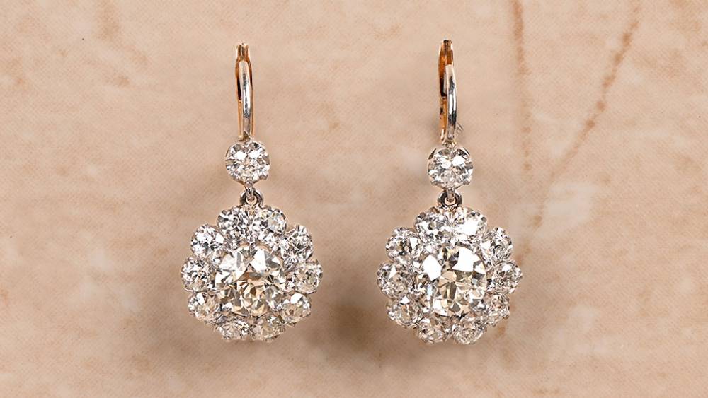 NY19-17 Ingram Halo Diamond Earrings